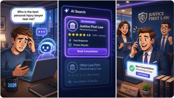 If Your Law Firm Isn’t Showing Up in AI Search, You’re Losing Cases 