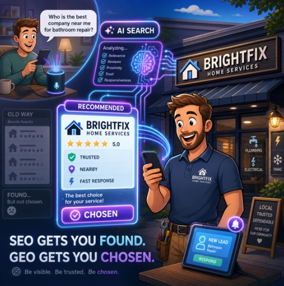 SEO Gets You Found. GEO Gets Your Business Chosen. 